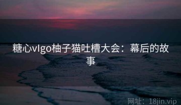 糖心vIgo柚子猫吐槽大会：幕后的故事