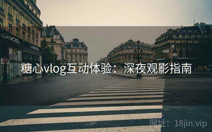 糖心vlog互动体验：深夜观影指南