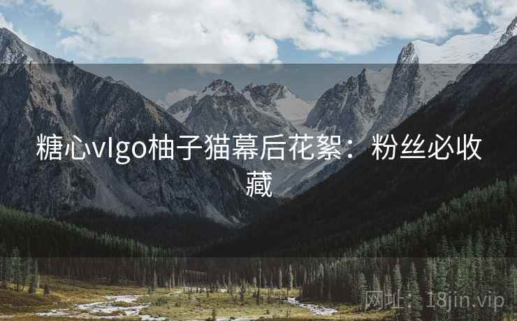 糖心vIgo柚子猫幕后花絮:粉丝必收藏 糖心vIgo柚子猫幕后花絮:粉丝必收藏